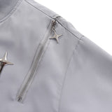 Multi Star Rivet Varsity Jacket