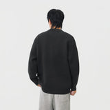 Cozy Winter Letter Print Crew Neck Knitted Sweater