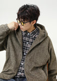 Lazy Style Oversized Mohair Blend Jacket