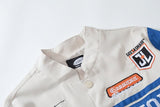 Detachable Motorcycle Crop Varsity Jacket