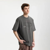 No Fishing Graphic Print Summer T-Shirt