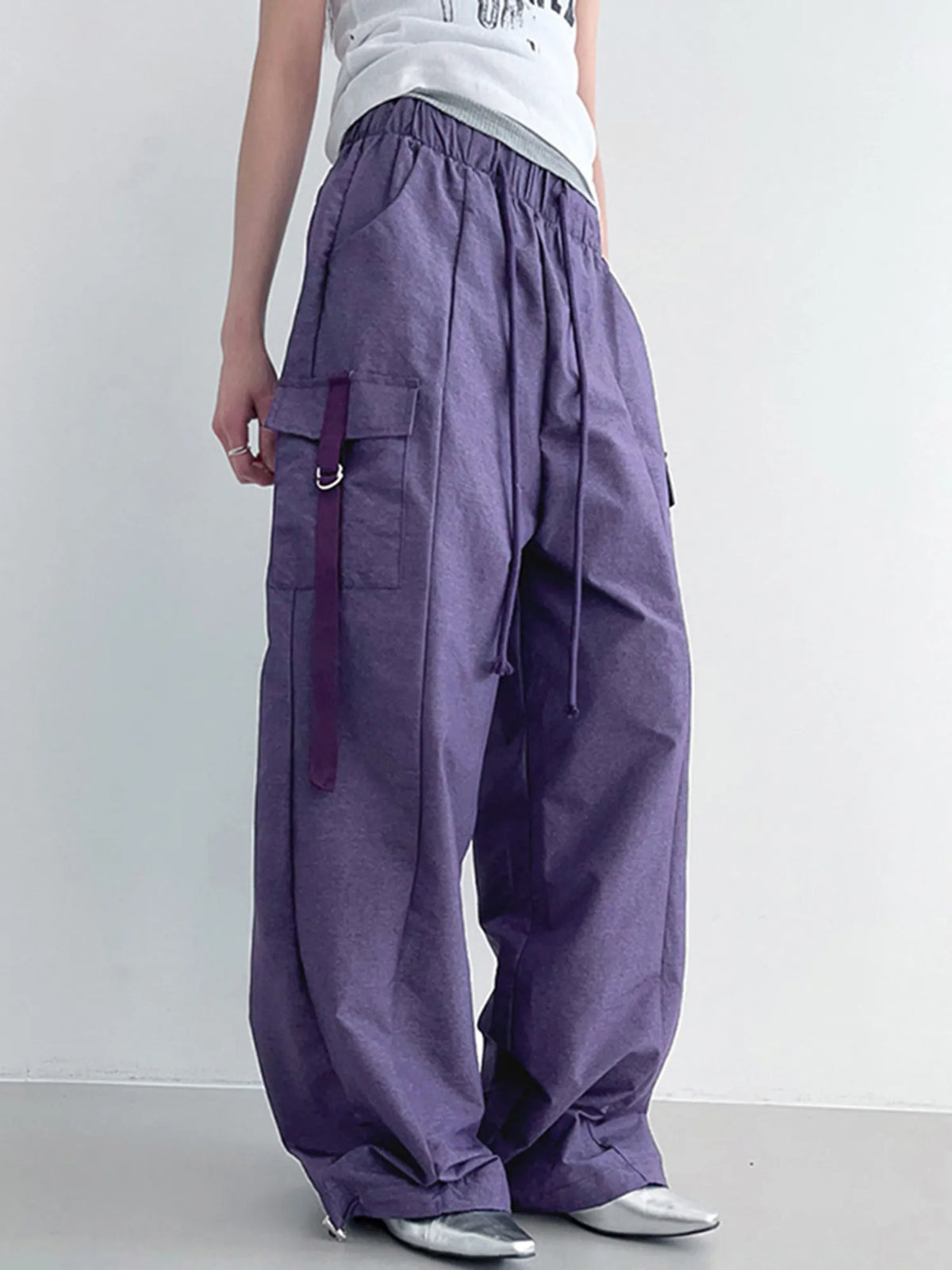 Baggy Purple Cargo Pants
