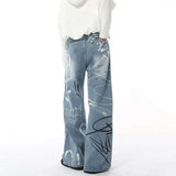 Essential Hand-Painted Scrawl Denim Jeans