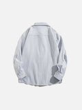 American Aesthetic Style Striped Long Sleeved Shirt