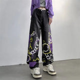 Vintage Y2K Hand-Painted High Waist Jeans