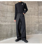 Split Front Draped Pants