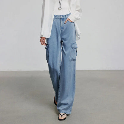 Stylish Wide Leg Summer Denim Jeans