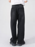 Black Wide-leg Vintage Jeans