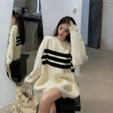 Striped Knitted Women's Sweater