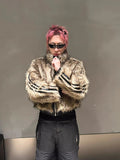 Chic Luxury Reversible Faux Fur Jacket
