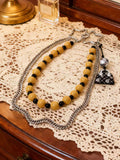 Handmade Acrylic Beads Stainless Steel Waist Chain
