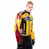 Versatile High Quality Embroidered Leather Jacket