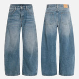 Y2K American Style Distressed Wide Leg Jeans