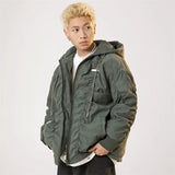 Oversized Warm Hooded Down Puffer Jacket