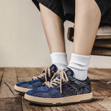 Casual Canvas Denim Sneakers