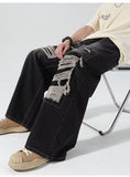 Washed Ripped Pants