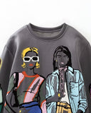 Modern Ladies Print Sweatshirts