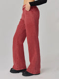 Red Streetwear Low Waist Jeans