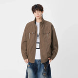 Stylish Casual Stand-UP Collar Zip-Up Jacket