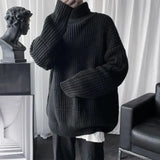 Chunky Ribbed Turtleneck Sweater