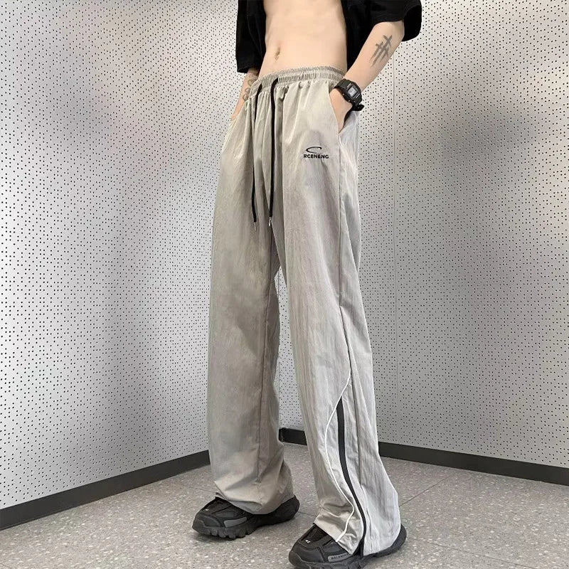 Streetwear Comfort Elastic Waist Straight Summer Pants