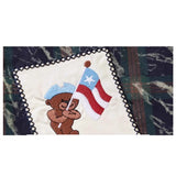 Retro Patchwork Cartoon Print Lapel Shirt