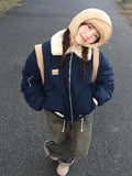 Vintage Reversible Warm Cotton Pilot Jacket