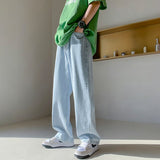 Baggy Solid Wide-leg Jeans