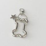 Bone Star Jeans Chain Keychains