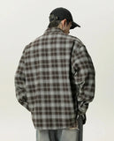 American Embroidered Checkered Button-Down Shirt