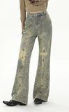 Women Vintage High Waist Streetware Wide Leg Jeans