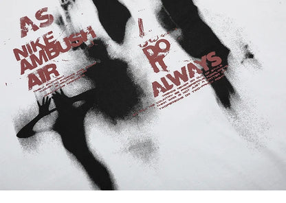 Oversized Graphic Ghosts T-Shirt