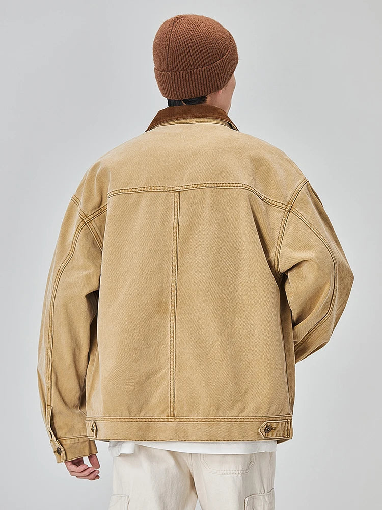 Y2K Vintage Washed Workwear Denim  Jacket