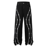 Barbed Wire Straight-leg Jeans