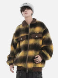 Streetwear Trendy Gradient Woolen Jacket