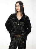 Y2K Casual Layers Black Knitted Sweater