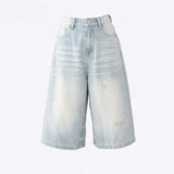 Retro Wide Leg Baggy Denim Jorts