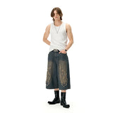 Edgy Chain Denim Jorts