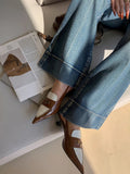 Women Chic Flare High Waist Bootcut Jeans