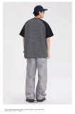 High-Quality Striped Splice Loose Casual Summer T-Shirt