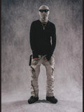 Gothic Dark Slim Fit Cotton Long Sleeve T-Shirt