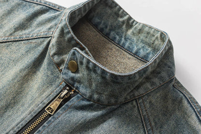 Cargo Patchwork Cowboy Denim Jacket