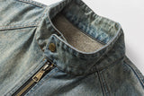 Cargo Patchwork Cowboy Denim Jacket