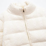 Elevated Comfort Thick Knitted Puffer Jacket