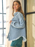 Retro Beaded Denim Jacket