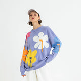 Flower Tassel Knitted Oversized Sweater