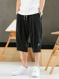 Calf-Length Casual Baggy Shorts