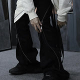Y2K Zippered High Fashion Pants