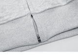Star Patches Cotton Zip-up Hoodie