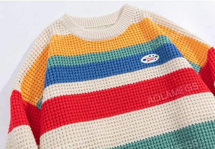 Color Splicing Sweater